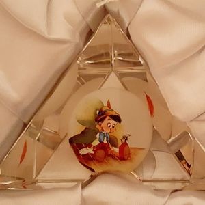 Disney's Pinocchio Fine Art Glass Statue With COA